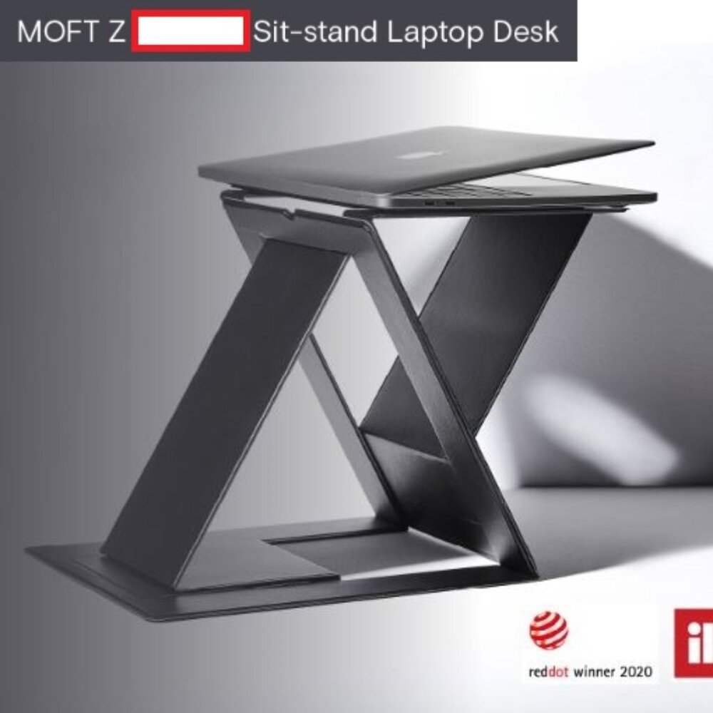 MOFT MOFT-Z Foldable 5-in-1 Sit-Stand Laptop Desk, Black